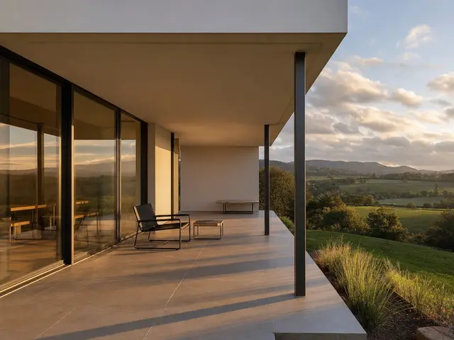 Bauhaus calm in a rural setting