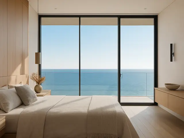 Contemporary calm by the ocean