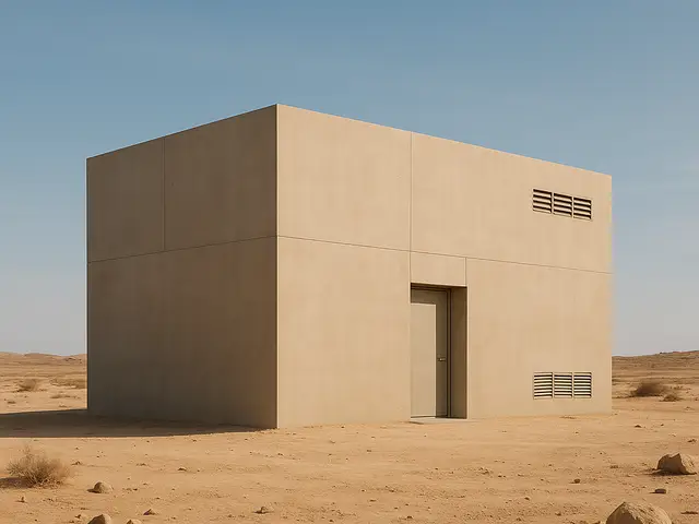 Minimalist forms in the desert light
