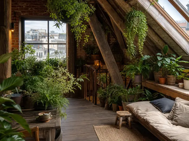 Rustic warmth in an urban frame