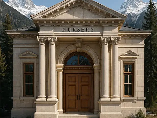 Neoclassical grace in an alpine setting