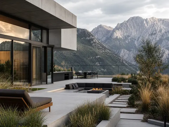 Bauhaus lines in mountain air