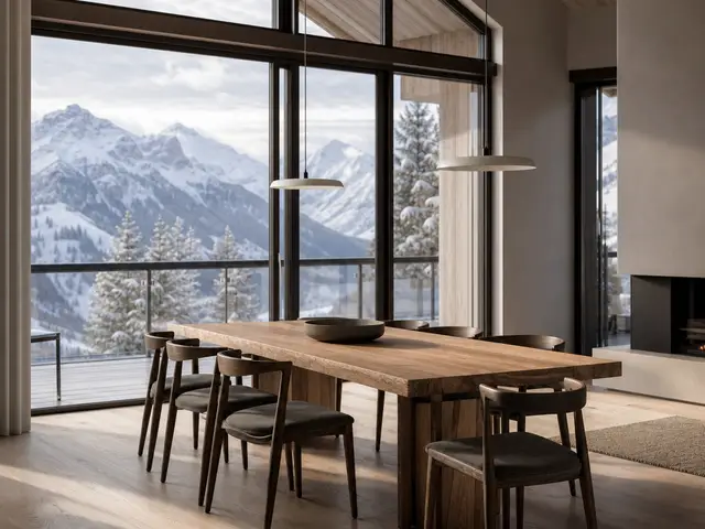 Minimalist calm in an alpine setting