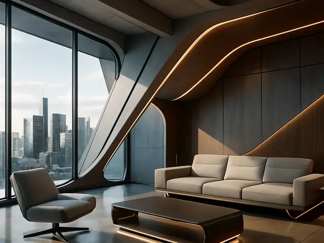 Futuristic composition