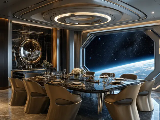 Futuristic space in architecture