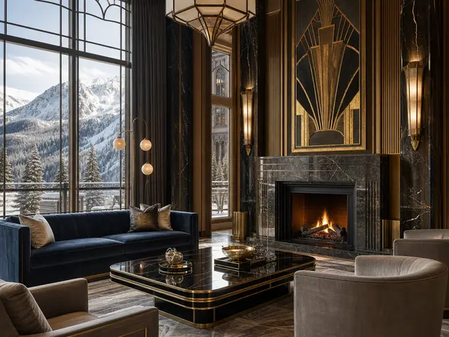 Art Deco elegance in an alpine setting