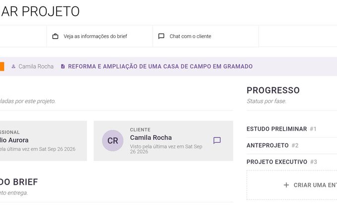 Como gerenciar um projeto no painel do Archsplace