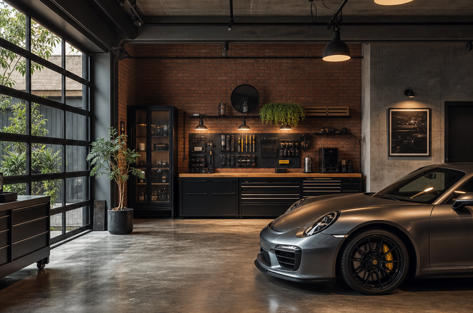 Garagem industrial: como criar um espaço prático com carácter