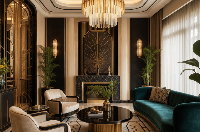 Art Deco living room: how to bring glamour home without losing comfort