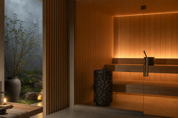 Japandi sauna calm: how to create a serene, pared-back retreat