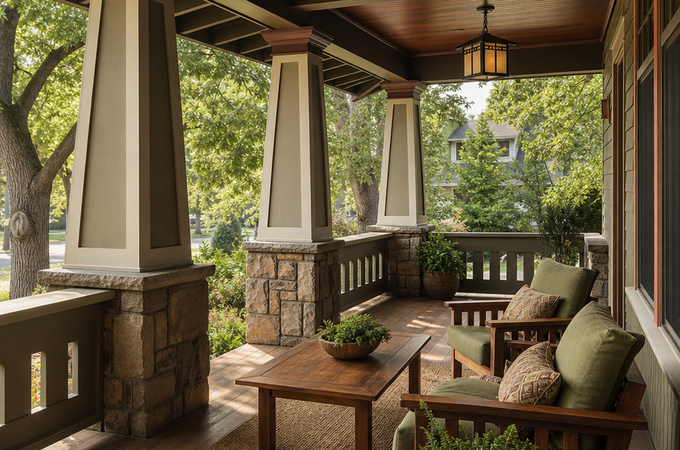 A Craftsman veranda done right: the look and feel to aim for