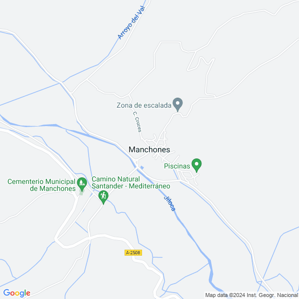 map of Manchones Aragon