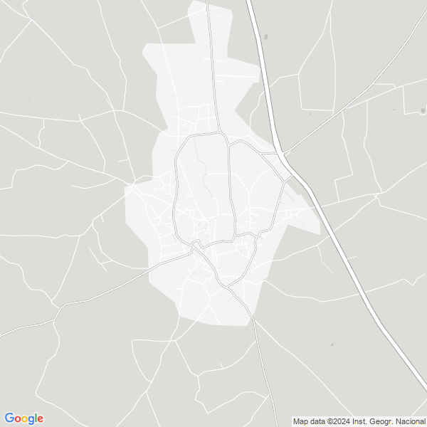 map of Valdefuentes Caceres