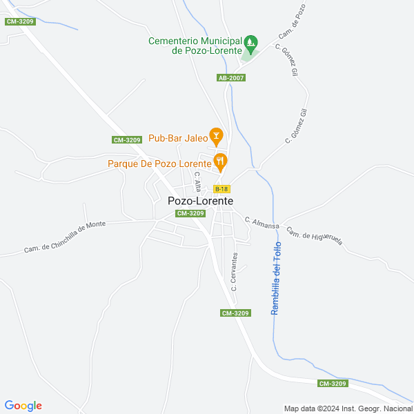 map of Pozo-Lorente Castilla-La Mancha