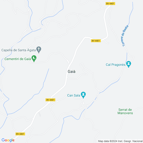 map of Gaià Catalonia