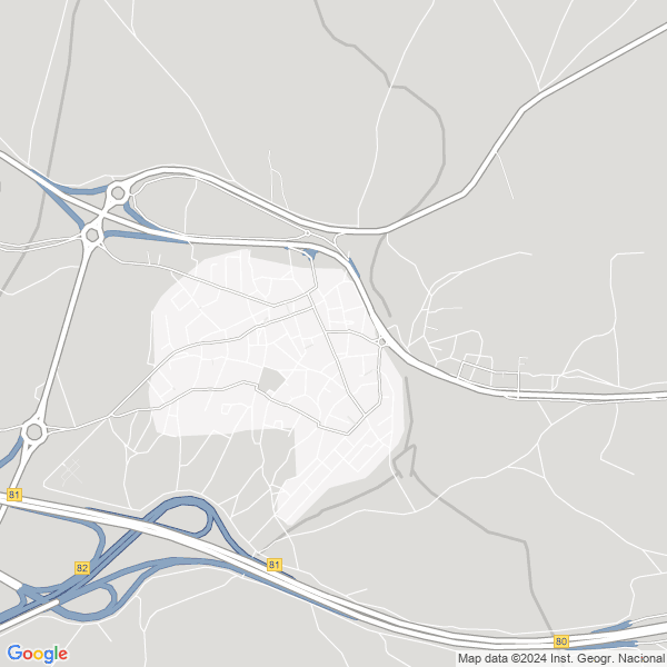 map of Villacastín Segovia