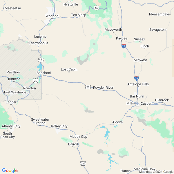 map of  Wyoming