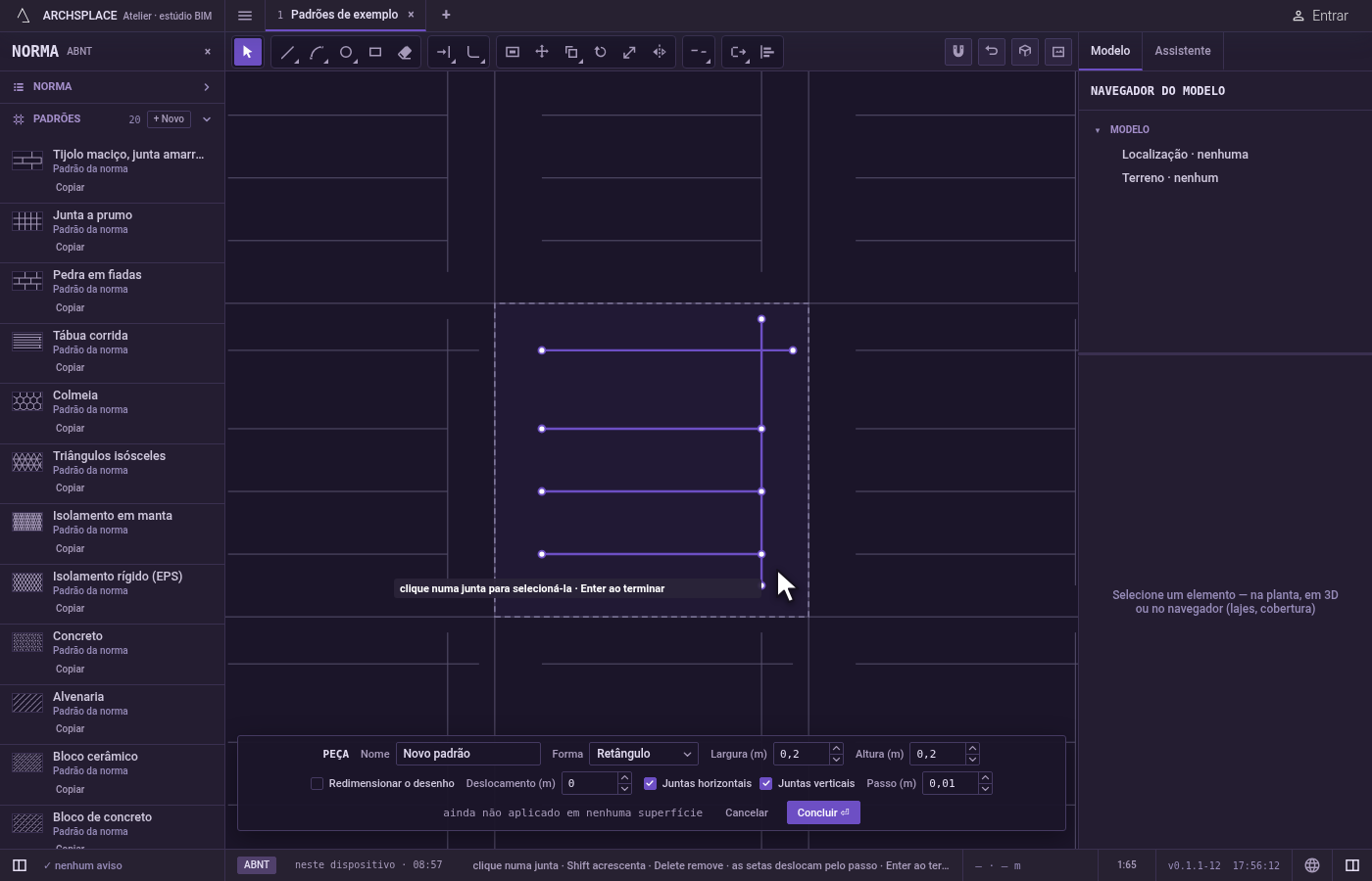Termine. Esc sai de Estender para Selecionar.