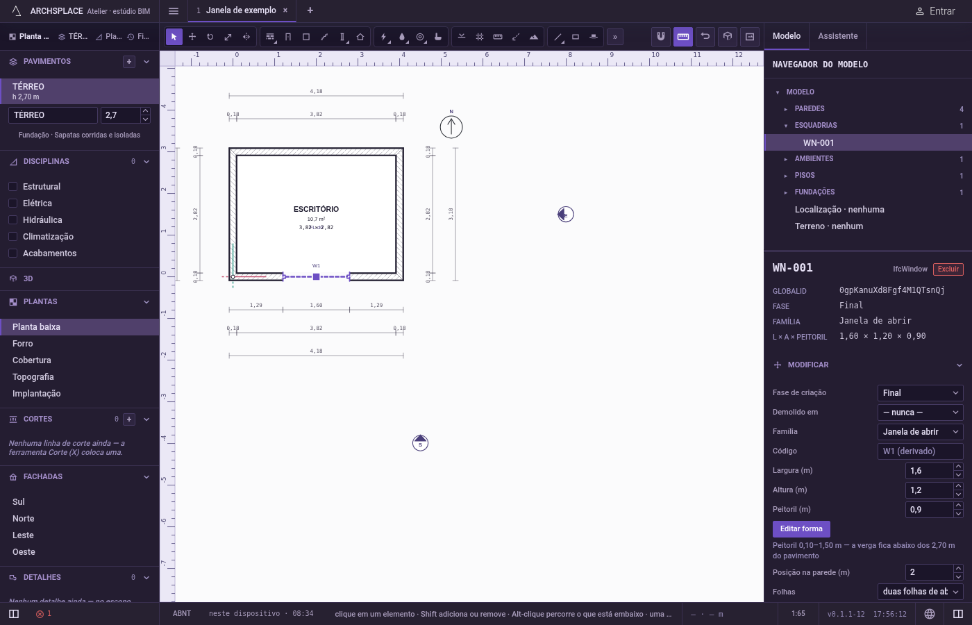 Entregue a forma. Aperte Enter sem nada em andamento, ou clique em Concluir na barra do editor.
