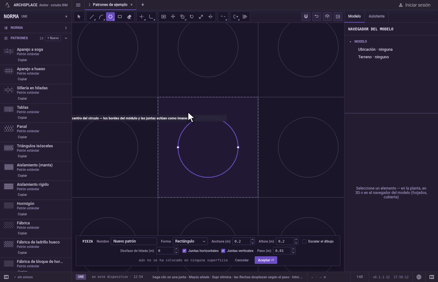 Retroceda o cambie de idea. Esc borra lo que ha escrito y luego descarta el centro.