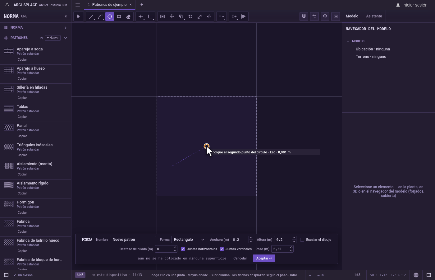 Indique el primer punto. Haga clic en él, o escriba x;y y pulse Intro, medido desde la esquina inferior izquierda de la pieza.