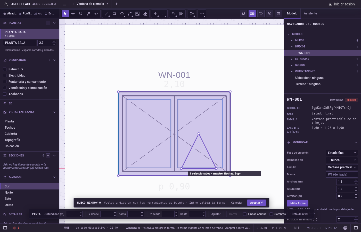 Elija qué descomponer. En el editor de bocetos (consulte Seleccionar para las formas de entrar), seleccione los contornos con Seleccionar.