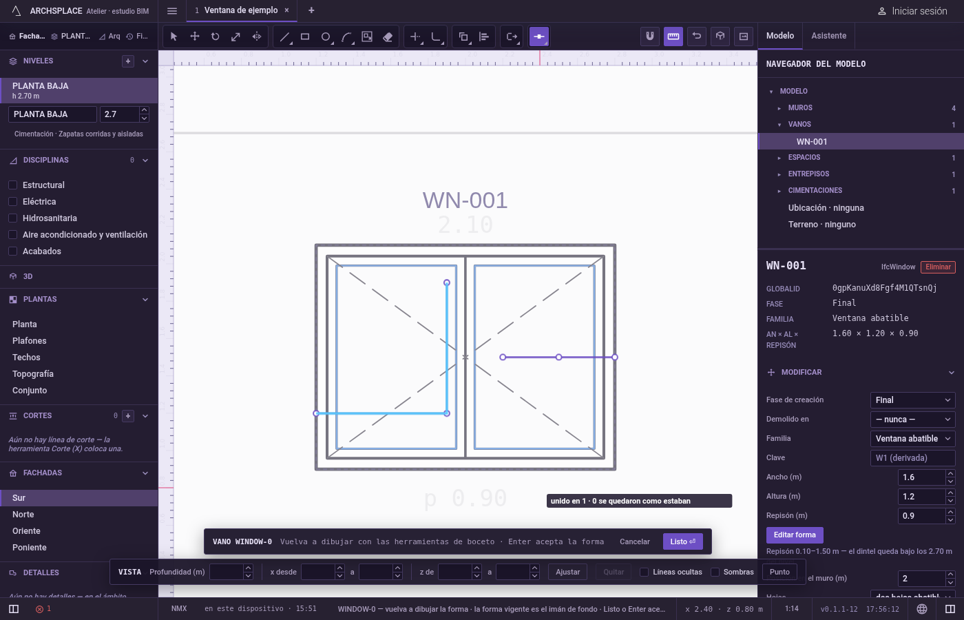 Active Juntar. Presione J, o haga clic en Juntar en la barra de herramientas del editor.