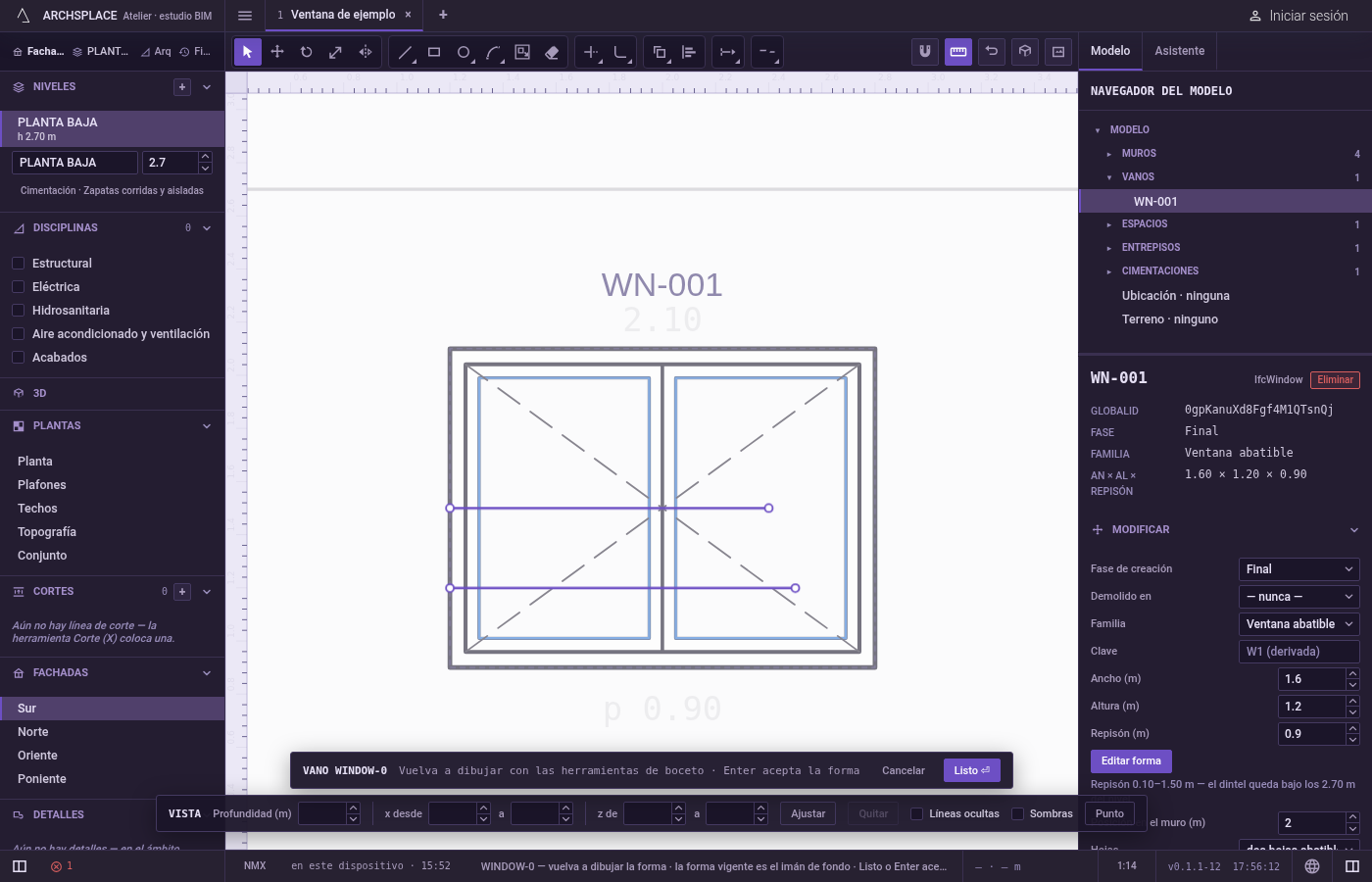 Continúe. Esc descarta una línea designada para arrastrar y luego regresa a Seleccionar.