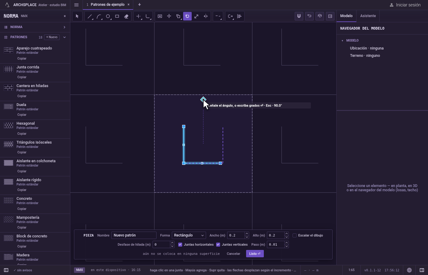 Designe el centro. Haga clic en el punto alrededor del cual va a girar.