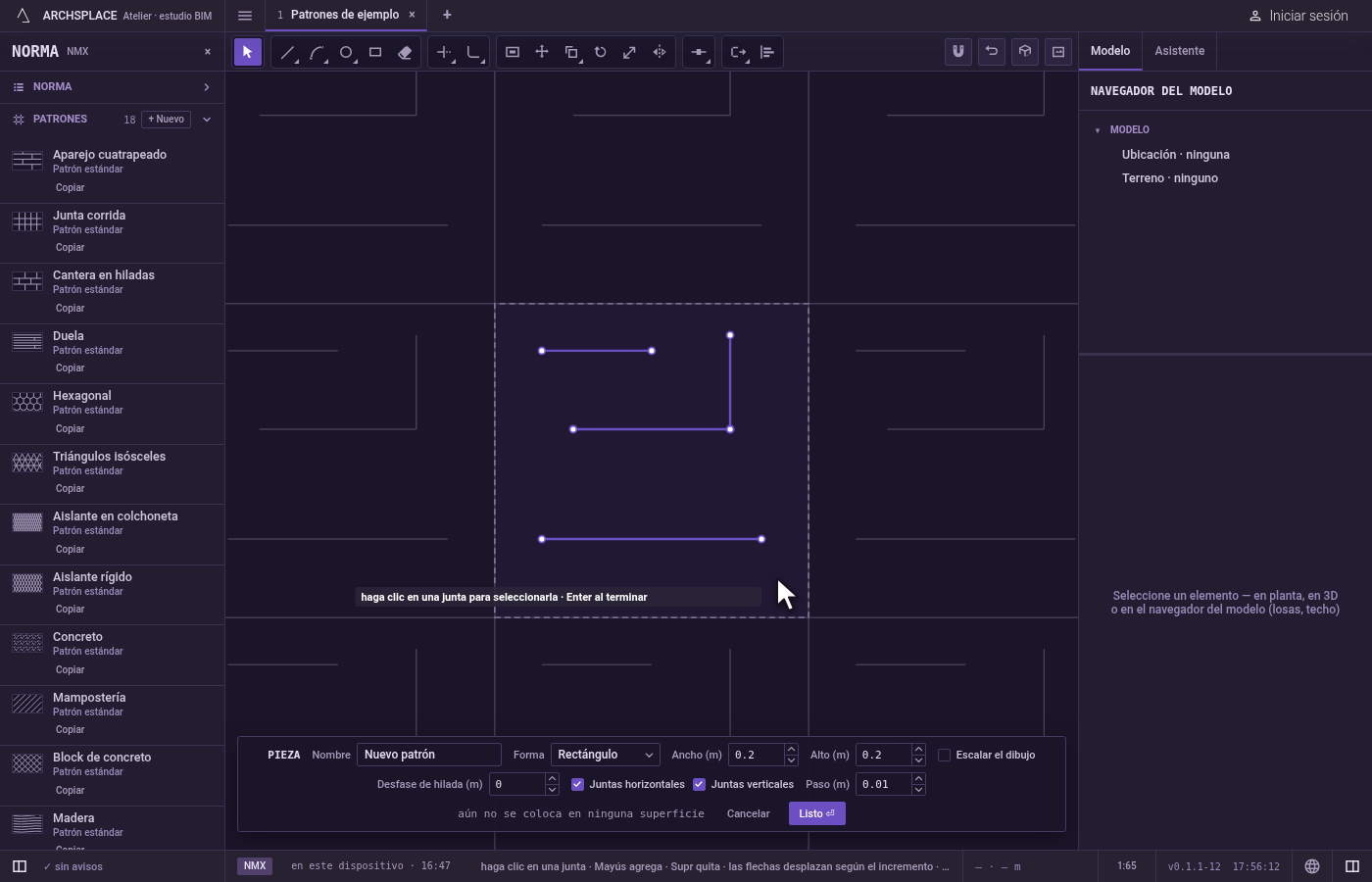 Junte más o termine. Juntar vuelve a pedir designe objetos.