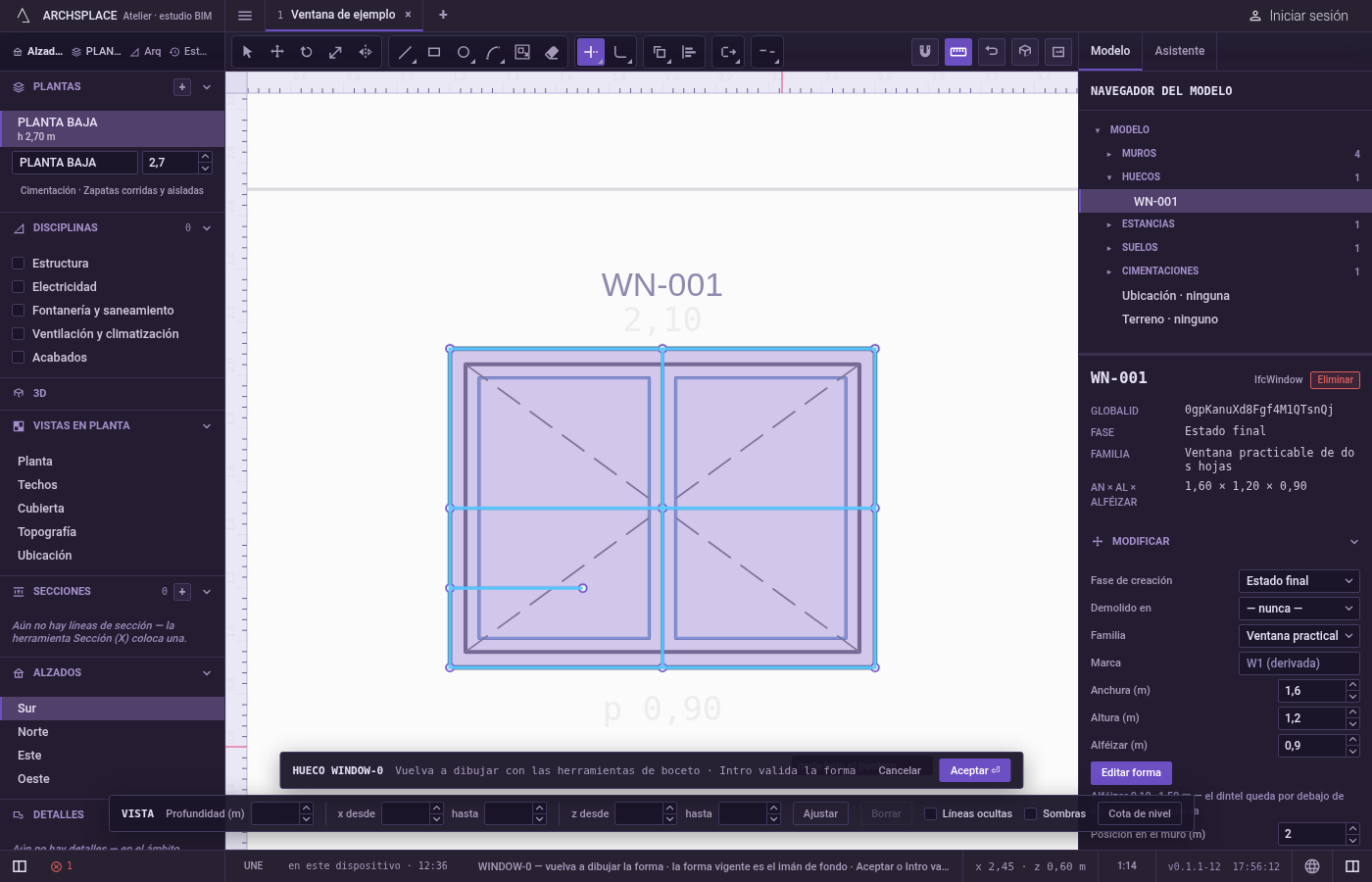 Active Recortar. Escriba T, o T y luego R, o haga clic en Recortar en la barra de herramientas del editor.