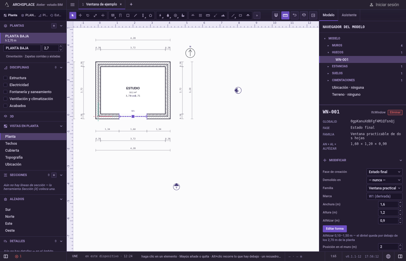Entregue la forma. Pulse Intro sin nada en curso, o haga clic en Aceptar en la barra del editor.