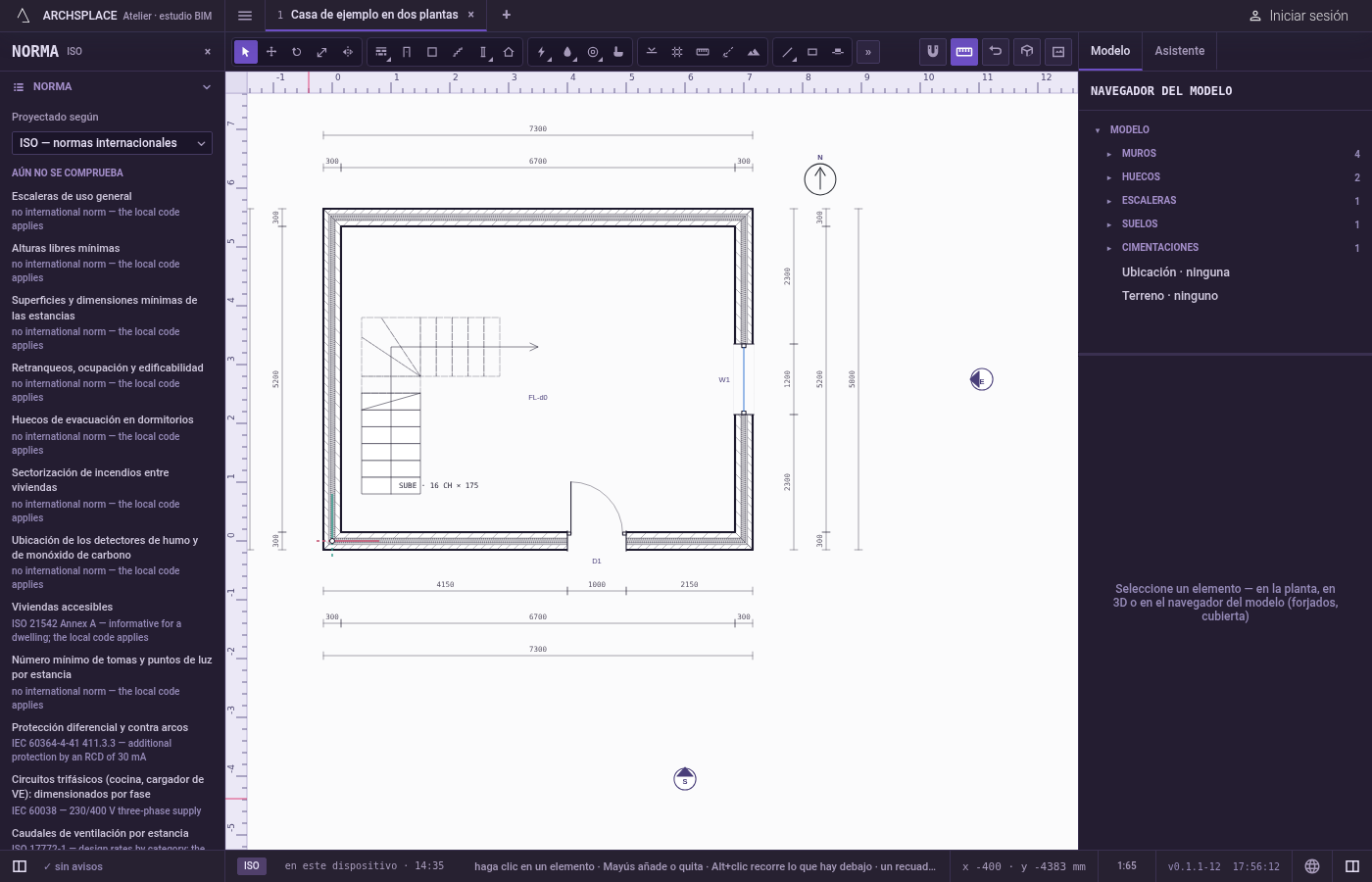 Deshaga si hace falta. Pulse Ctrl+Z: el proyecto vuelve a ISO, tal como estaba, en un solo paso.