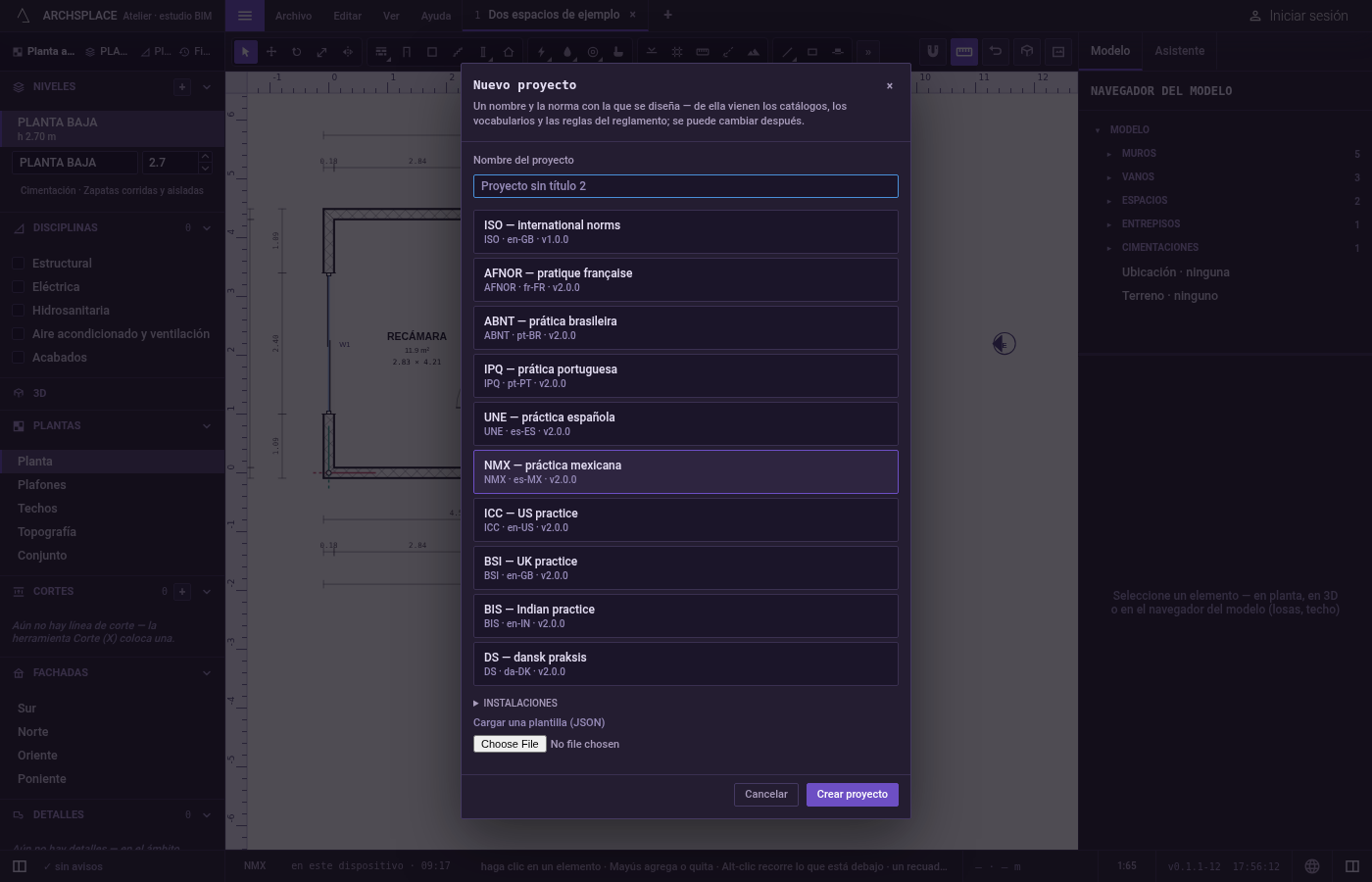 Abra el cuadro de diálogo. Abra Archivo y haga clic en Nuevo proyecto….