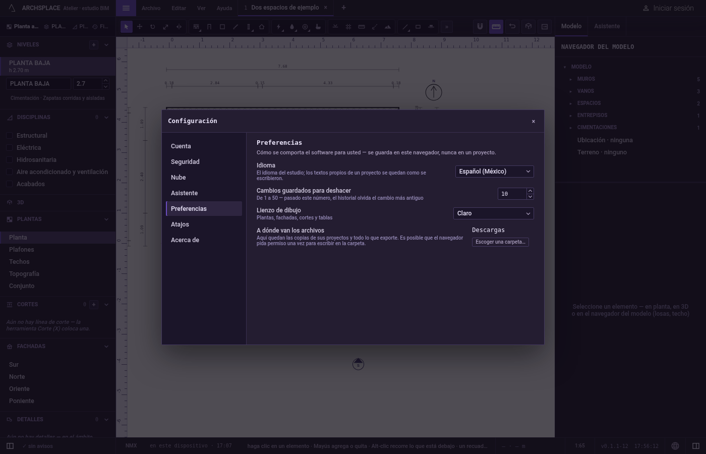 Abra la configuración. Abra Archivo y haga clic en Configuración…, o presione Ctrl+,.