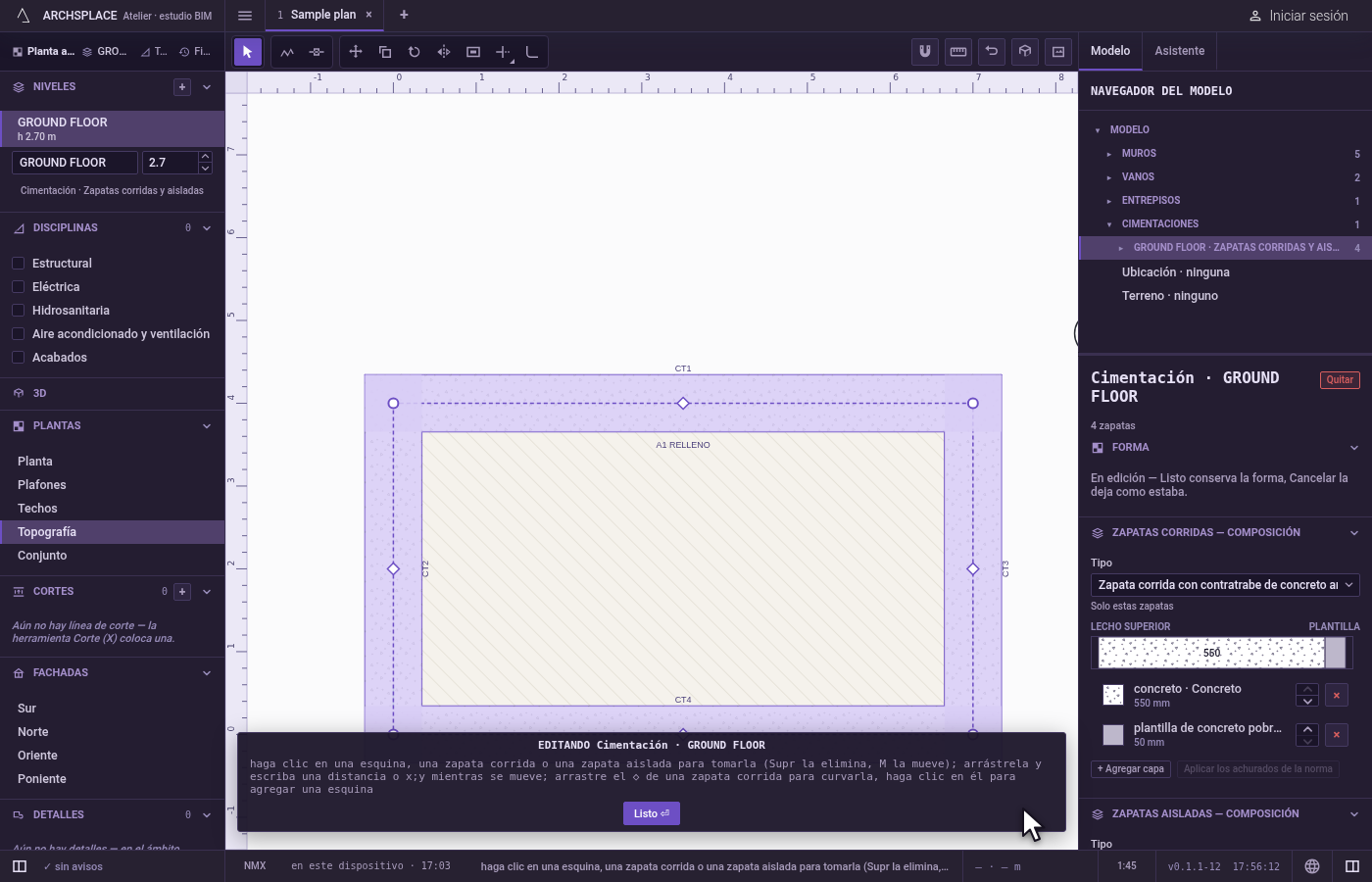 Abra el editor. Haga clic en Editar forma en el panel.