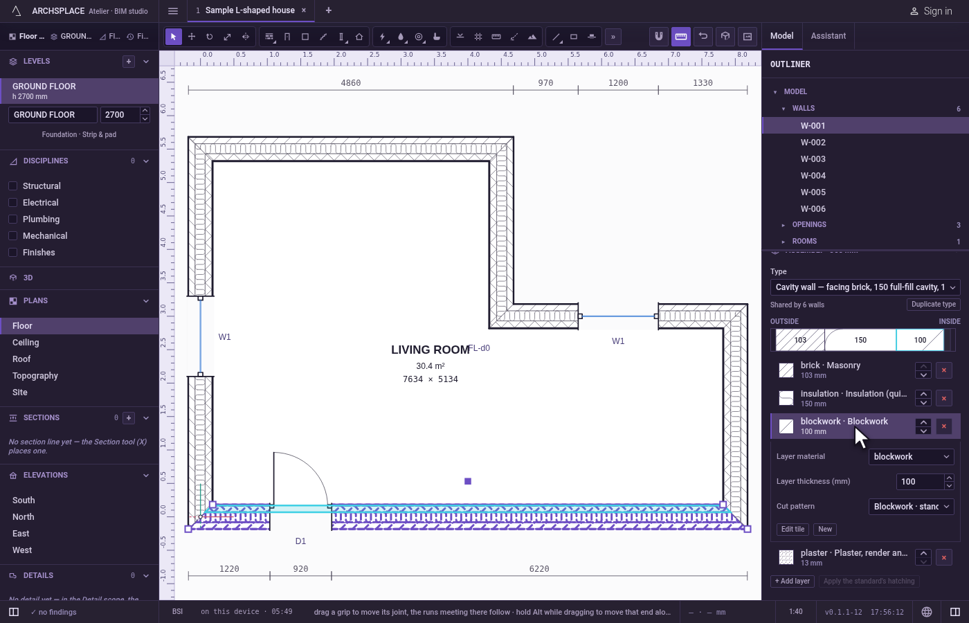 Open the insulation layer. Click the insulation's row.
