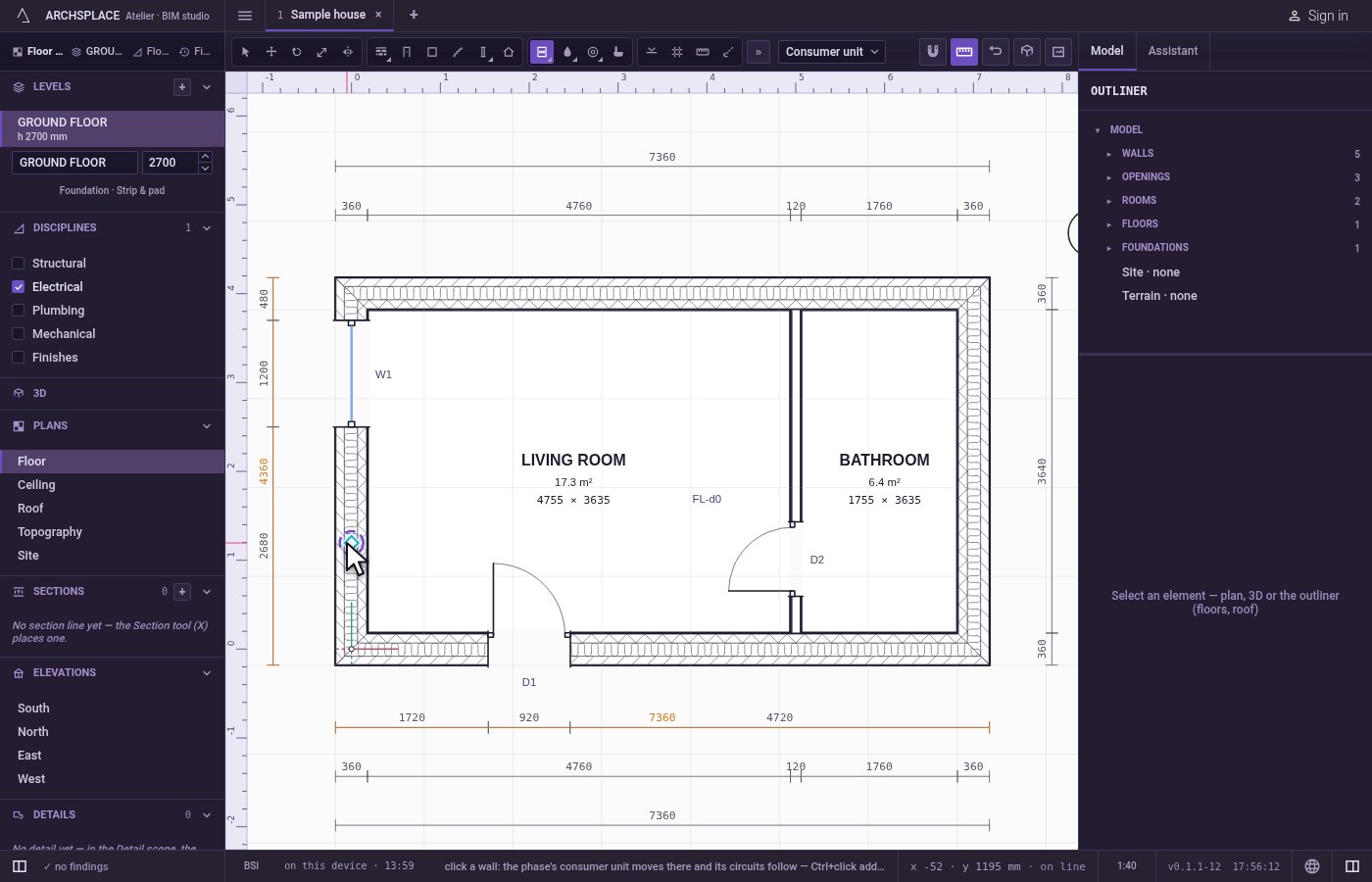 Choose the kind. Pick it in the list beside the tools, if your template offers more than one.