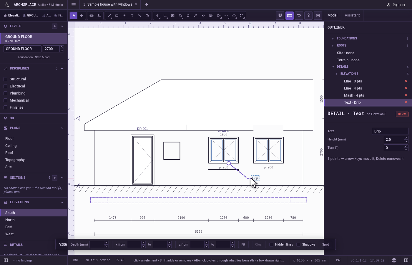 Edit a mark with Select. Press V and click a mark.