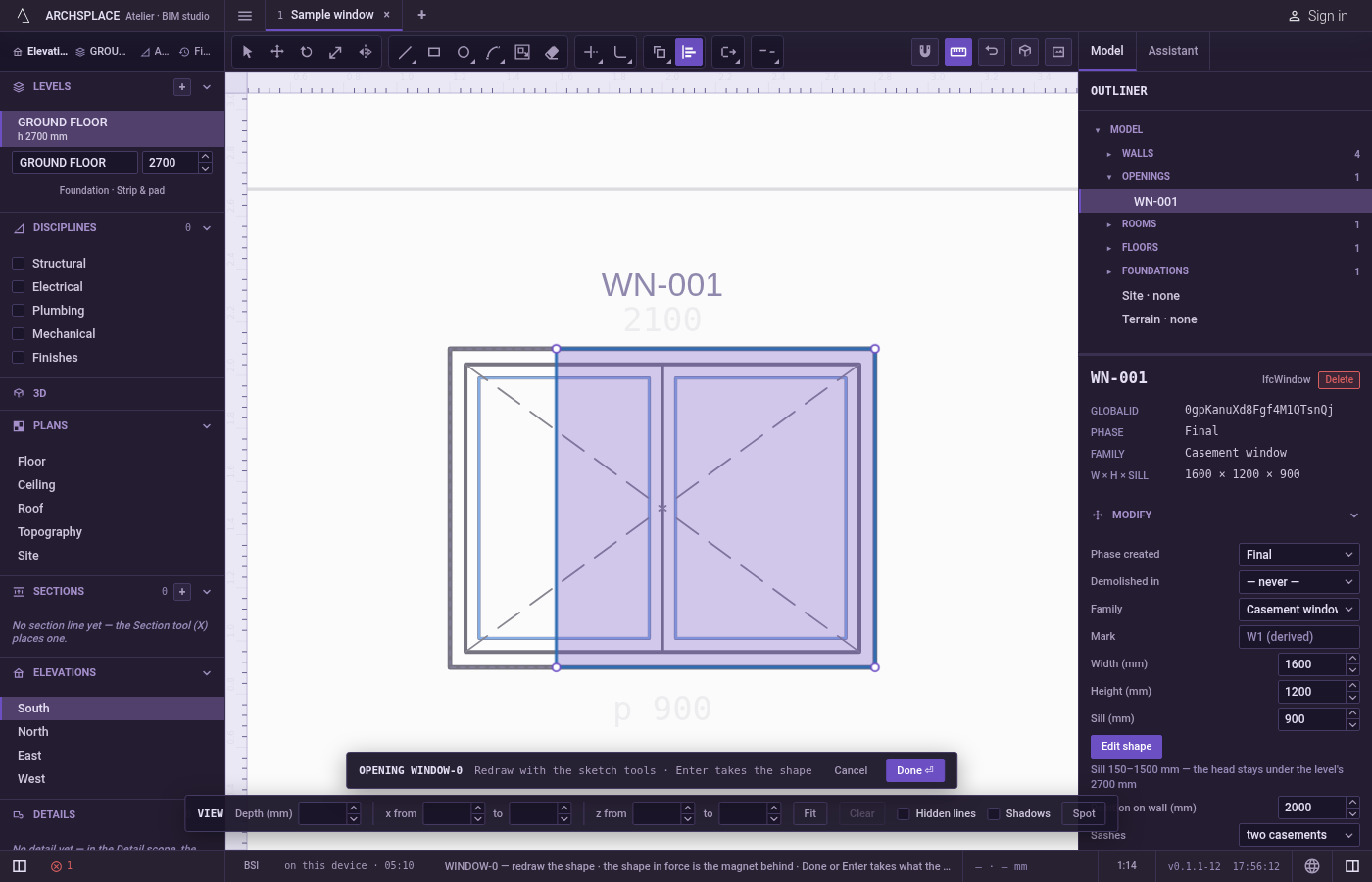Scale to fit, if you want. Press S before the last click to switch scaling on; the hint says scaling.