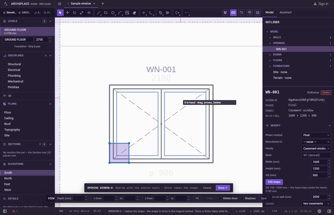 Choose what to repeat. In the sketch editor (see Select for the ways in), select the lines with Select first, or arm Array and pick them after.
