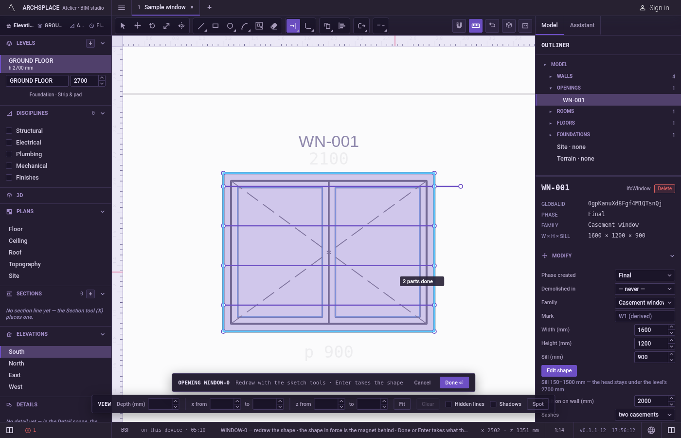 Or drag a box, or draw a fence. Drag a box across several ends, in either direction: each line it touches grows once, at the end nearest the box.