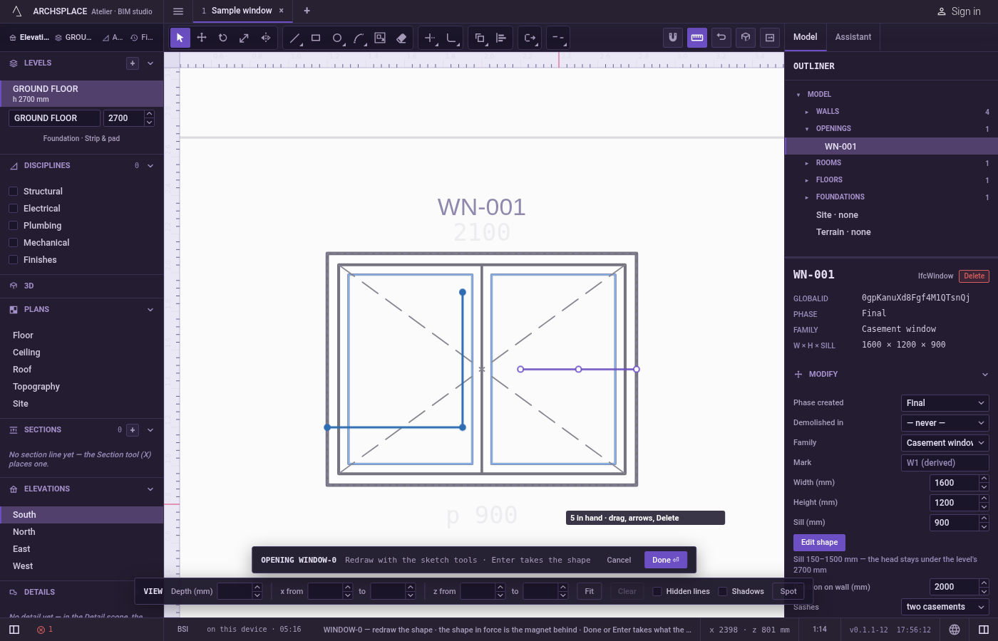 Choose the lines. In the sketch editor (see Select for the ways in), select the lines with Select.