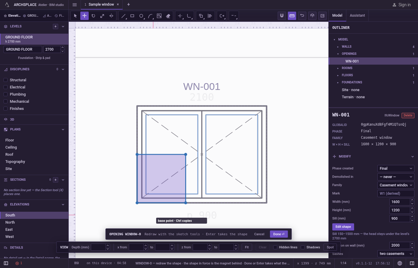 Arm Move. Press M, or click Move on the editor's toolbar.