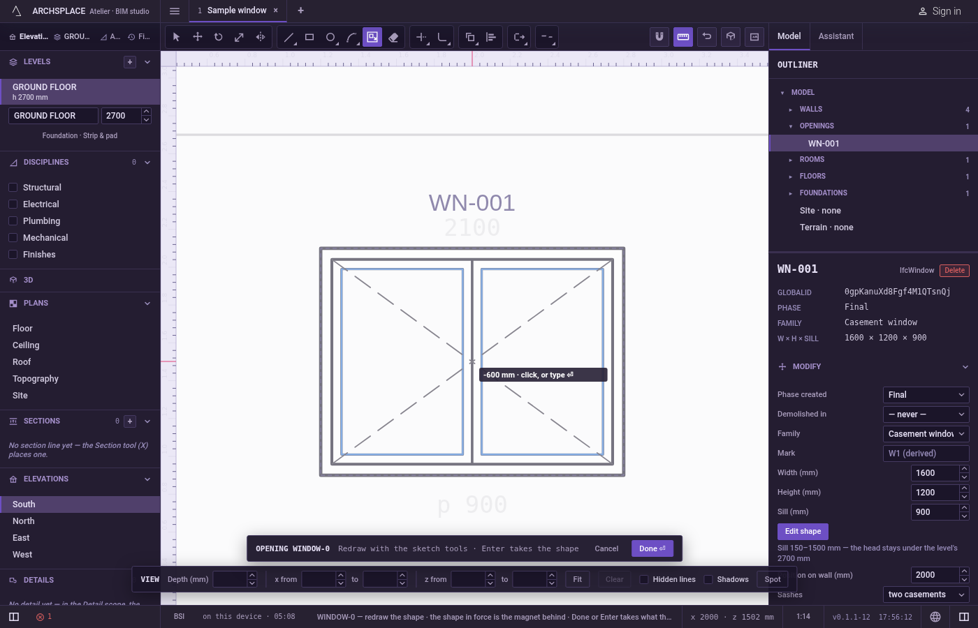 Click inside an outline. Your own outlines are taken first.