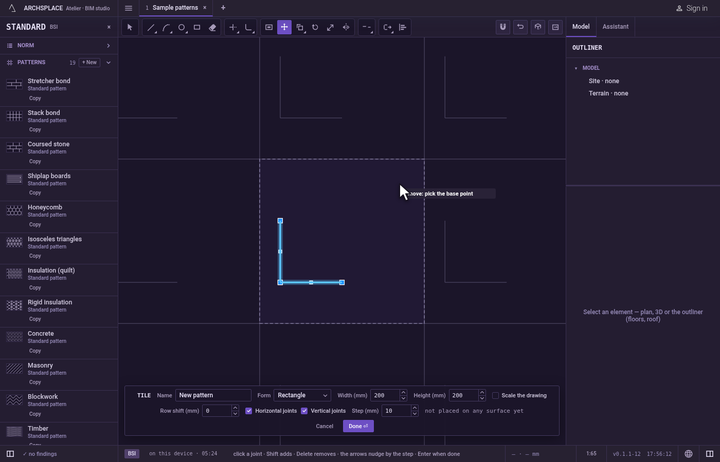 Take the tool. Press M, or click Move on the bar.