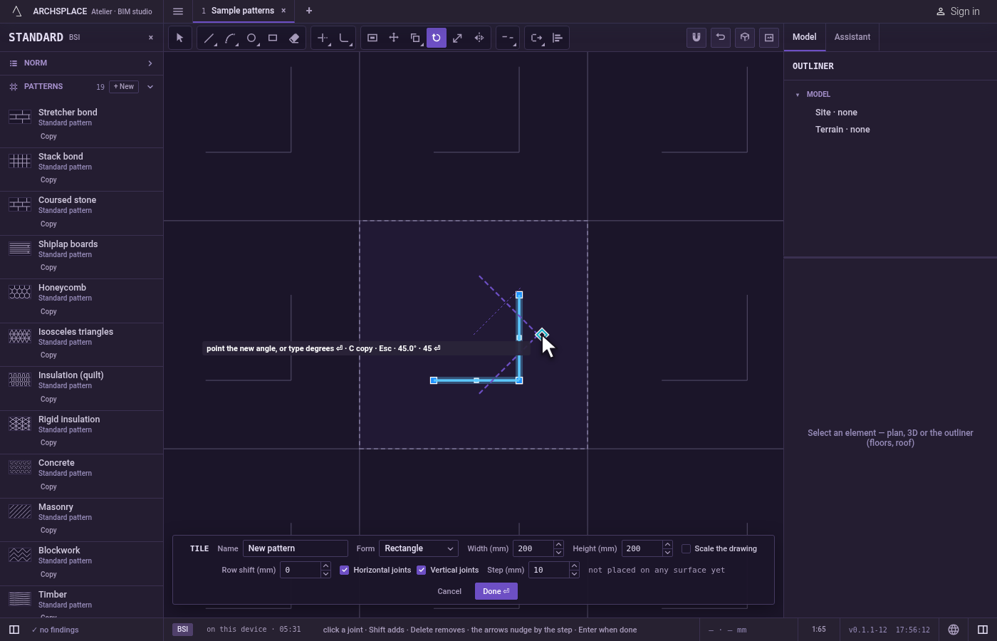 Turn from a reference, if you want. After the centre, press R, then point the joints' present direction or type its angle and press Enter.
