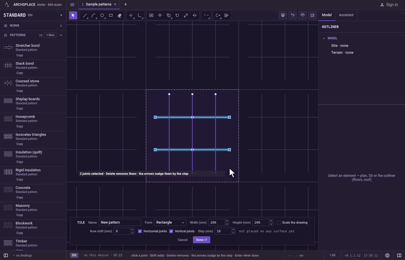 Choose the cutting joints, if you want only some. Select the joints that should cut first.