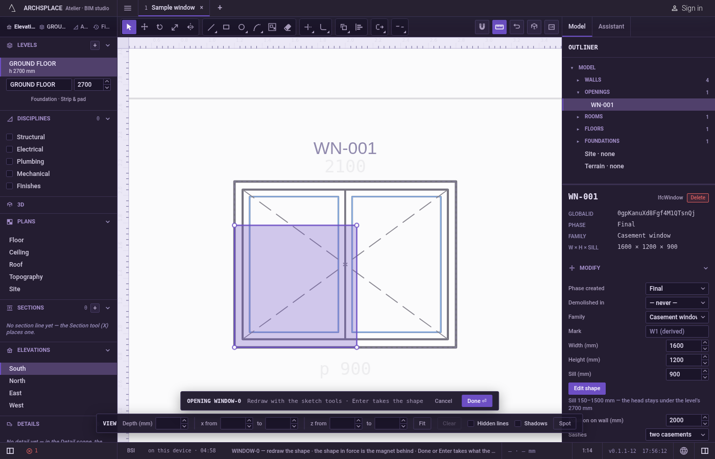Click the new size, or type a factor. A preview follows the pointer and the hint shows the factor, such as × 1.25.