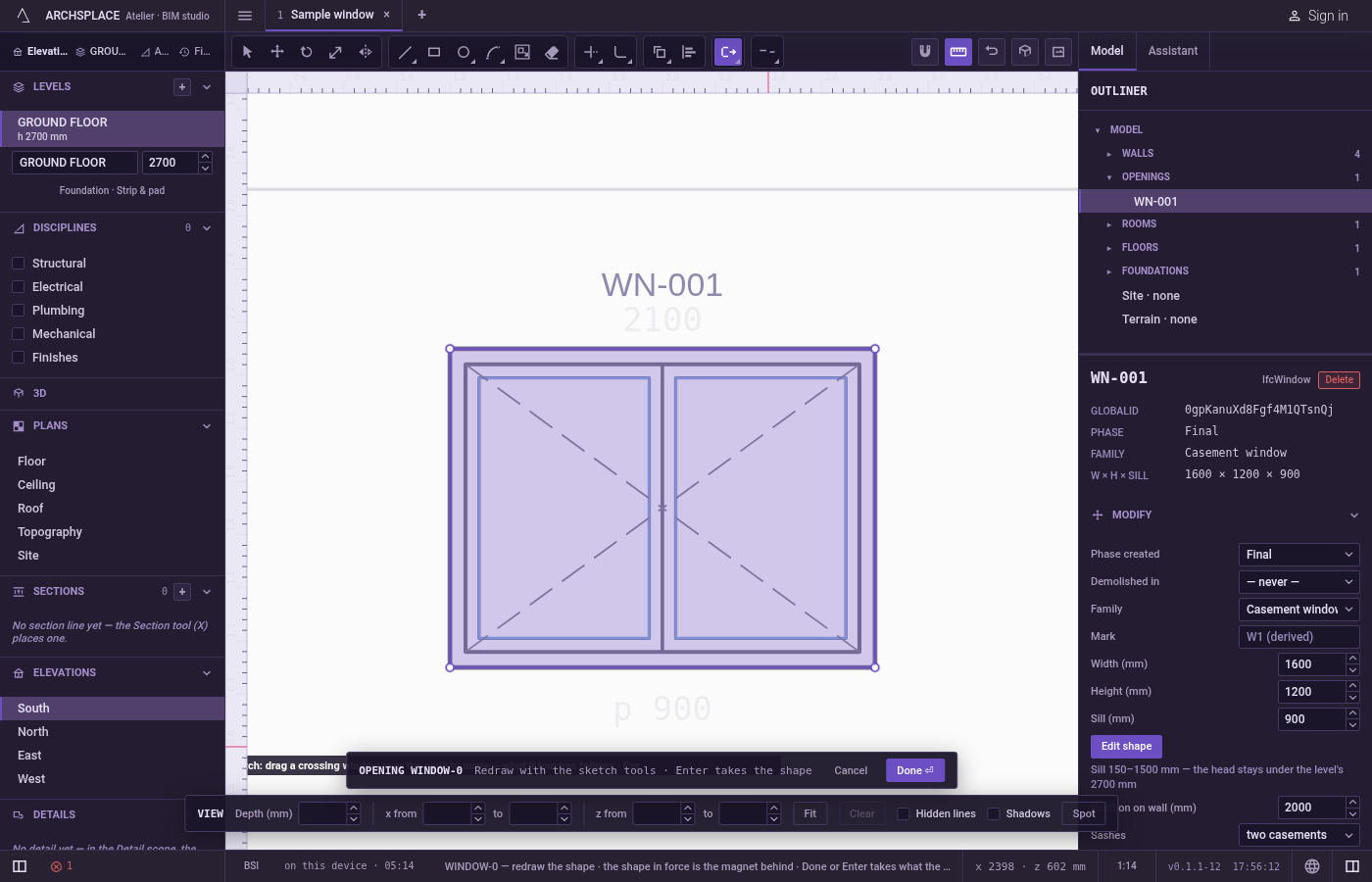 Arm Stretch. In the sketch editor (see Select for the ways in), press S or click Stretch on the editor's toolbar.